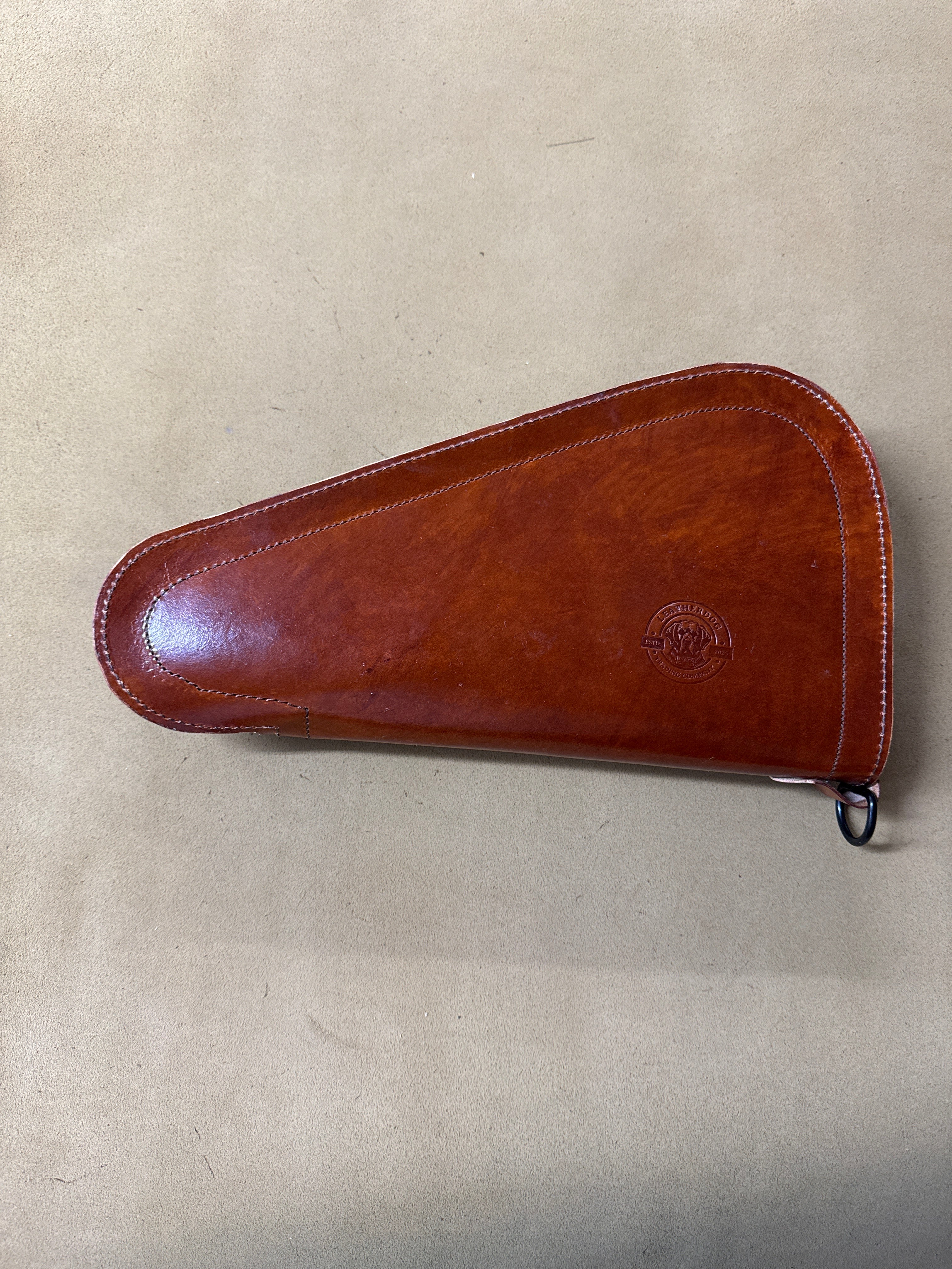 Hand Carved Marine Corps Devil Dog Pistol Caddy #49