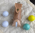 Hand stamped golf ball sleeve #40