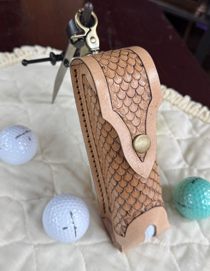 Hand stamped golf ball sleeve #40