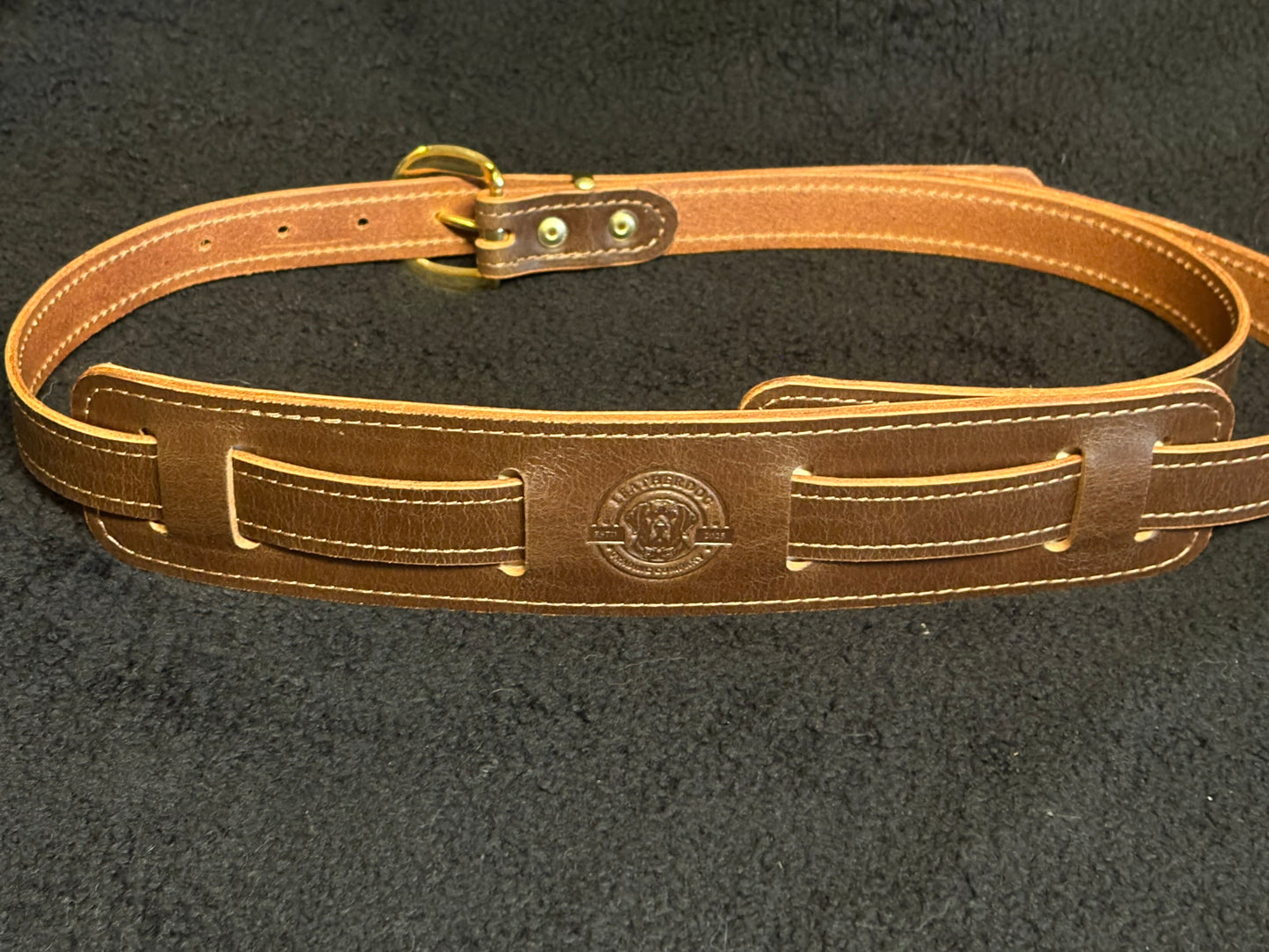 Vintage Style Guitar Strap #36 (Brass hardware)