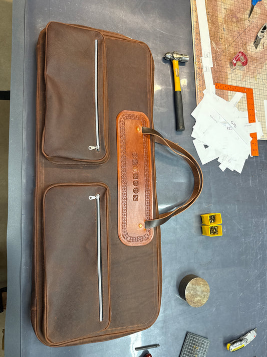 Custom hand carved AR15 Rifle case #44