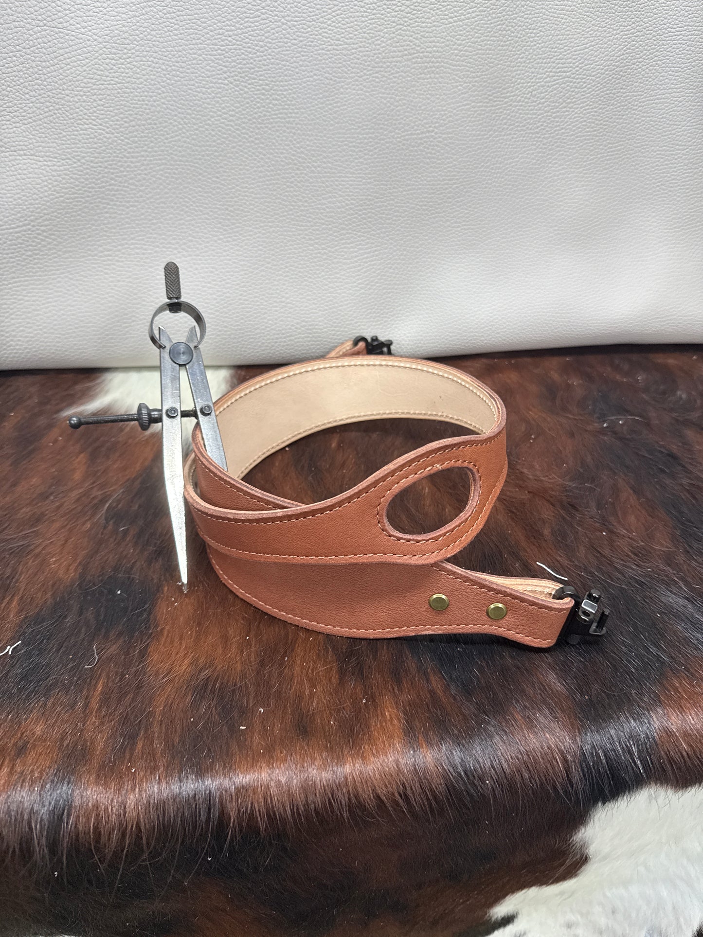 Rifle sling with thumb hole (brown) # 20
