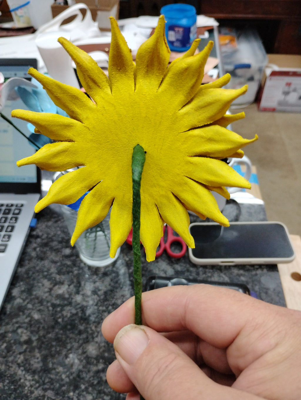3D Leather Sun Flower